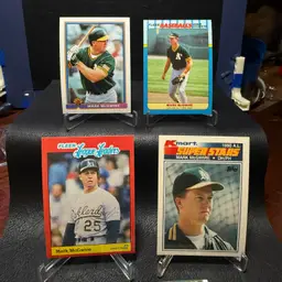 Mark McGwire Jose Canseco Ricky Henderson 1990 Topps Kmart + Fleer Oakland Athletics Lot