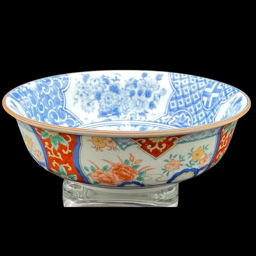 Vintage Andrea by Sadek (Japan) Footed Bowl, Inner & Outer Designs, Signed, MINT