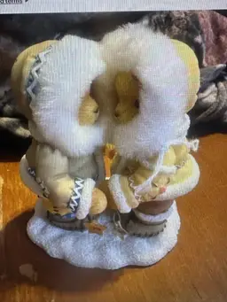 🚨 Cherished Teddies 534188 "Norbit And Nyla" Eskimos Holding Star Figurine Vntg
