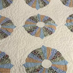 Dresden Plate Square Quilt 74” X 80 “