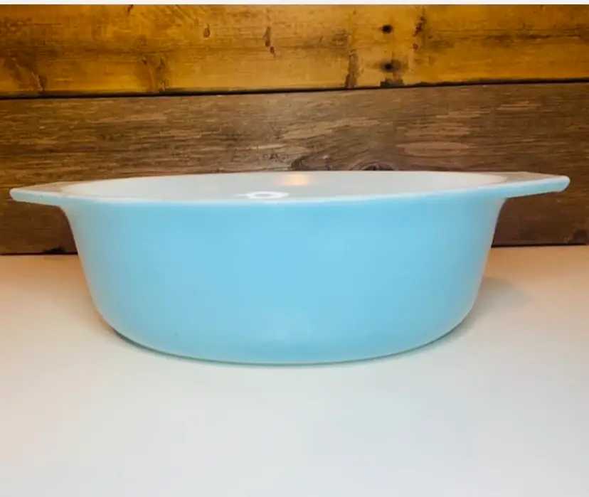 Vintage Pyrex 043 Blue Horizon Oval Casserole Dish No Lid 1 1/2 Qt Mid Century Retro Farmhouse Atomic
