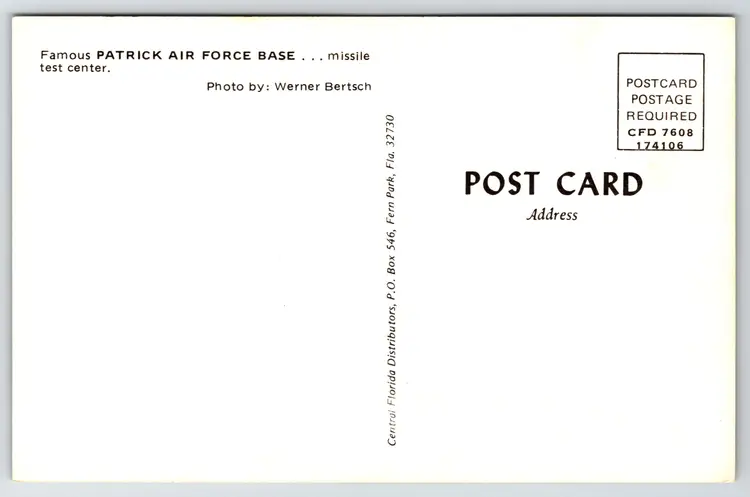 Postcard Multiview Patrick Air Force Base Florida Missile Test Center United States Space Force - 12790