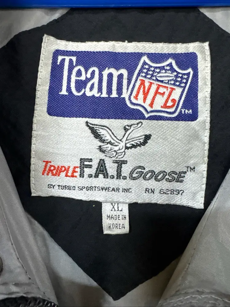 Team NFL Triple F.A.T. Goose Los Angeles Raiders Jacket Size XL