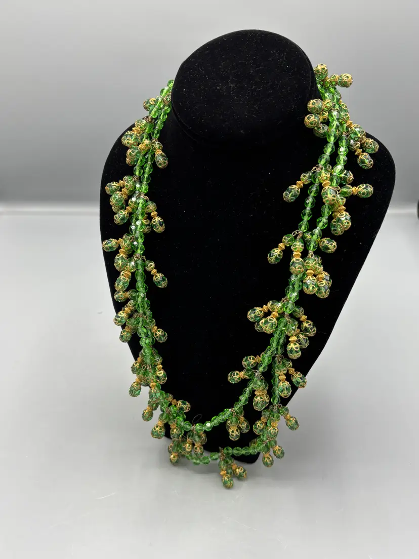Green Miriam Haskell Necklace