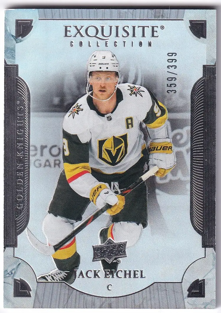 2025-26 Exquisite Collection #VJE Jack Eichel Vegas Golden Knights Hockey Card