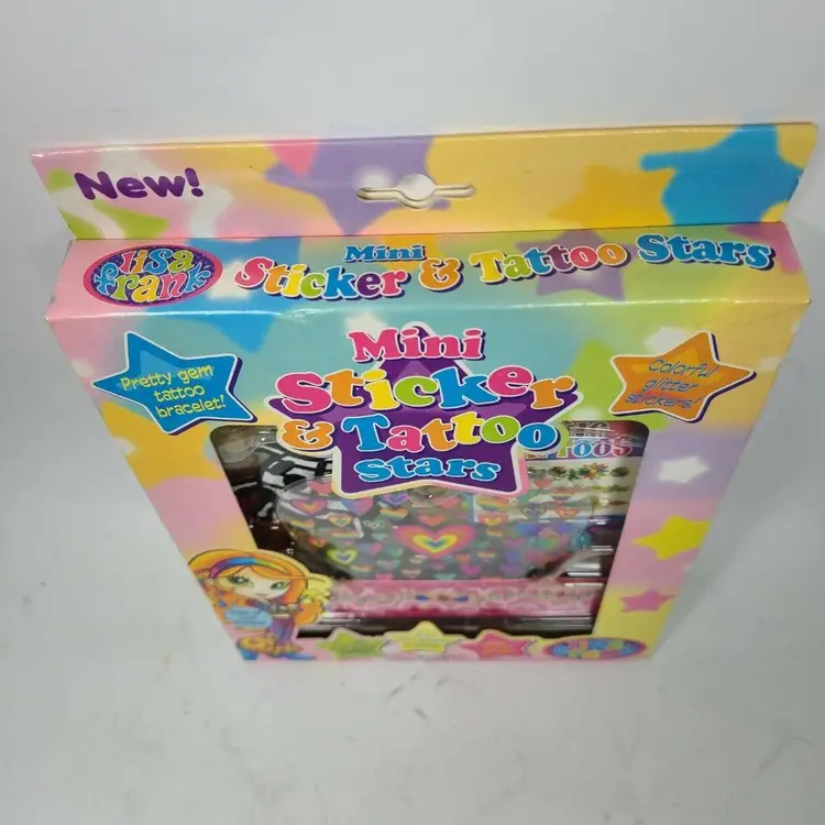 Lisa Frank Mini Sticker & Tattoo Stars Velvet Stickers Glitter Tattoos