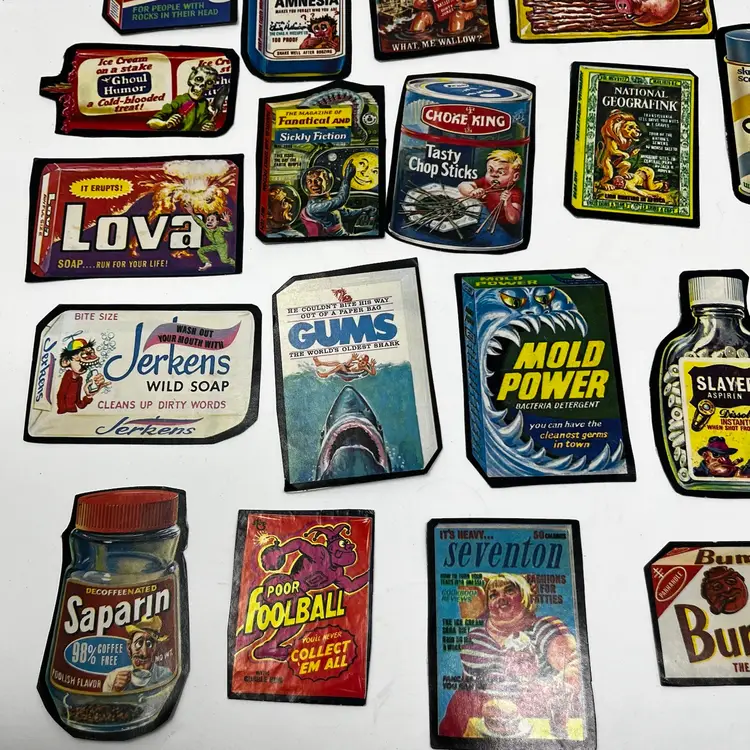 Lot Of Topps Wacky Packages. Used Stickers