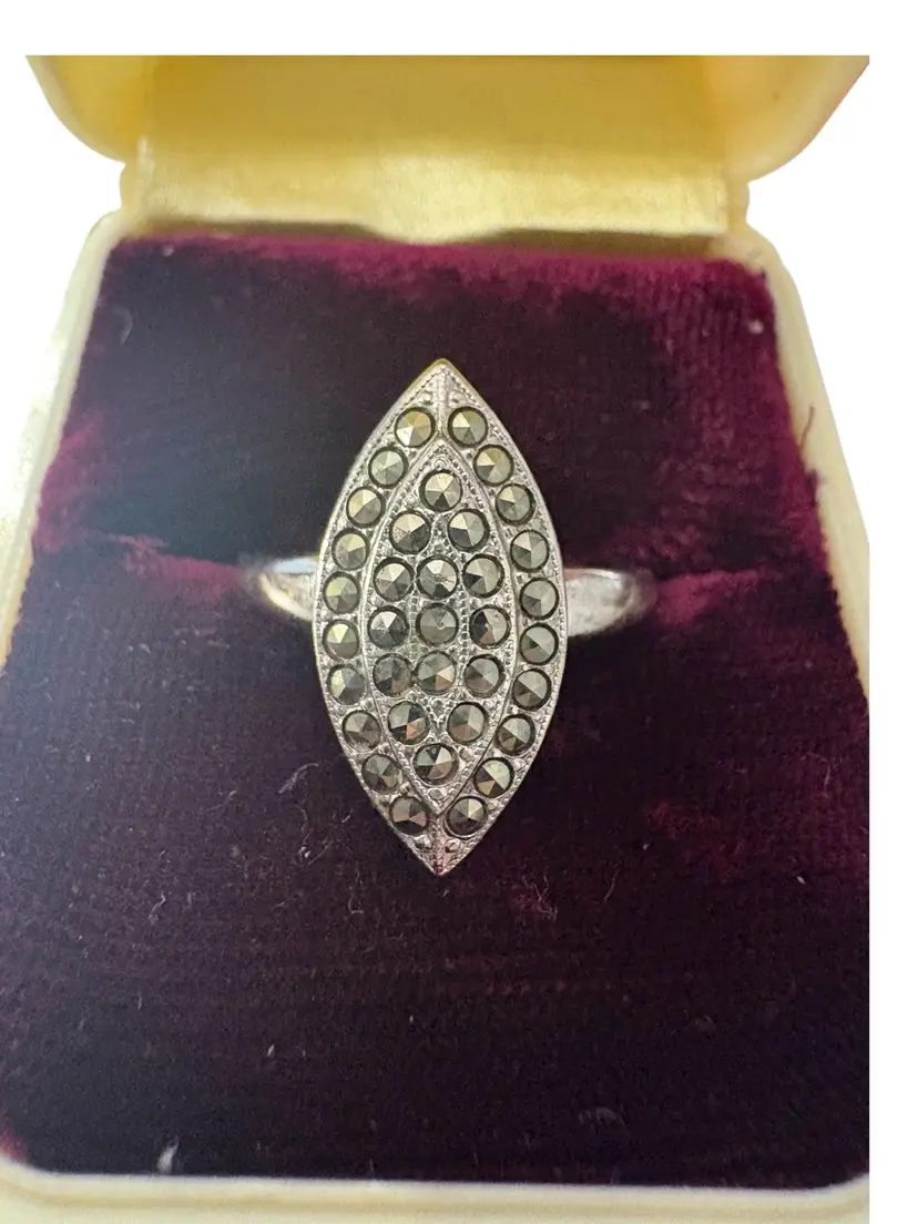 86. Vintage Sterling and Marcasite Ring