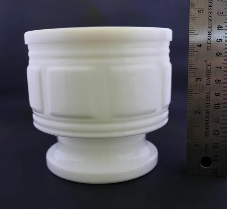 Vintage Randall Milk Glass Pedestal Dish
