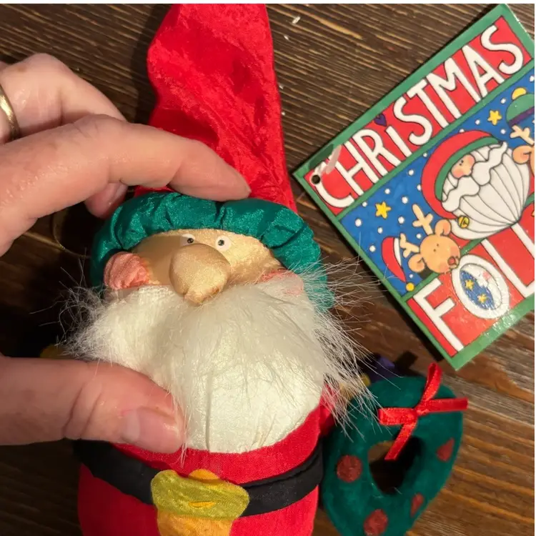 Vintage 1995 Santa Clause Christmas Follies International Silver Co Ornament