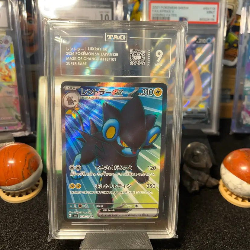 TAG 9 Mint graded Pokemon Luxray ex #118/101 (Secret Rare)