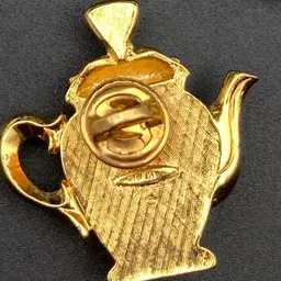 Vintage Blue And White Floral Motif Teapot Pin By Avon (1 1/4” T 1 1/2” W)