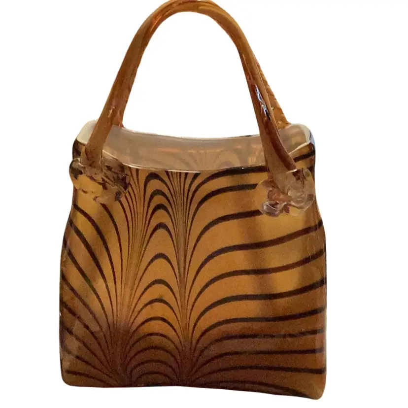 12” Tall Murano ??? Purse Large Vase/Planter