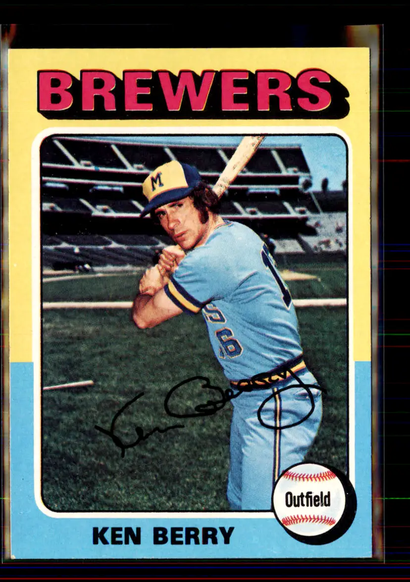 Ken Berry 1975 Topps #432 - Milwaukee Brewers - (pk4-291)