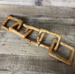 Wood Link Chain Folk Art Decor Home
Natural Wood Squares
