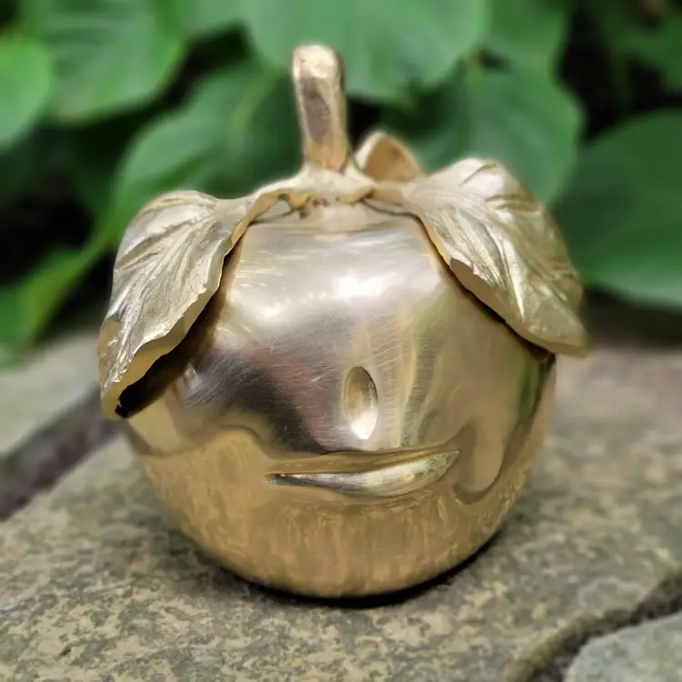 French Surrealist Brass "Pomme Bouche" Styled After Claude Lalanne