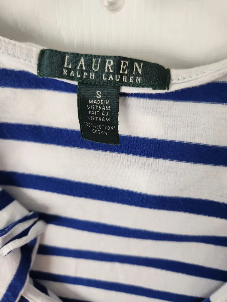 Ralph Lauren Size S Blue and White Shirt