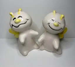 Anthropomorphic Salt and Pepper Shakers Baby Butterfly Japan