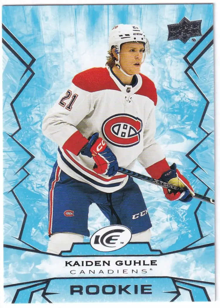 2022-23 Upper Deck Ice #150 Kaiden Guhle RC Montreal Canadiens Hockey Card