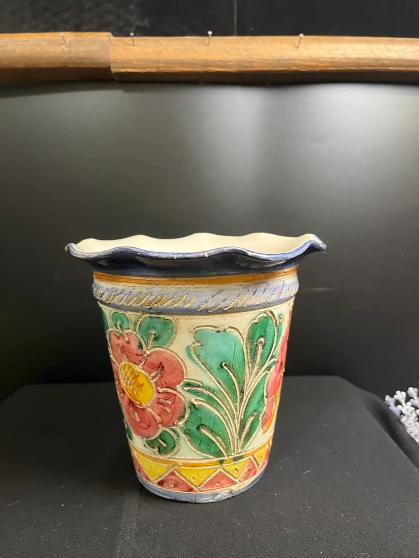 Made in Italy Pottery Floral Vase or Planter-Lot 56