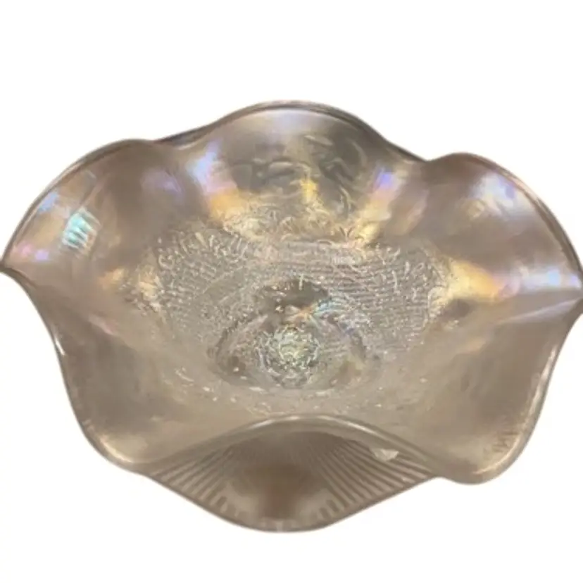 Iridescent 3 Footed Candy Bowl