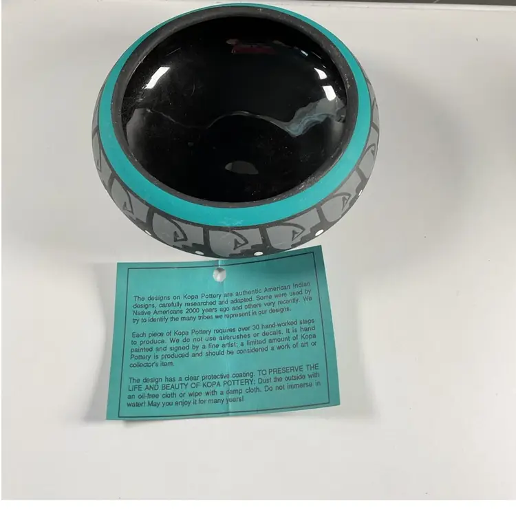 Vintage Hand painted Kopa Pottery Bowl