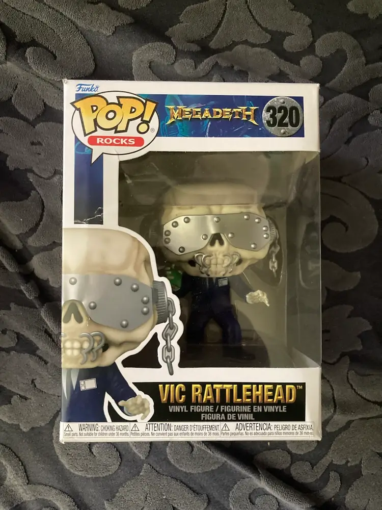 DVD Lots Metal Funko Pops(Lemmy, Vic Rattle head, And James Hetfield)