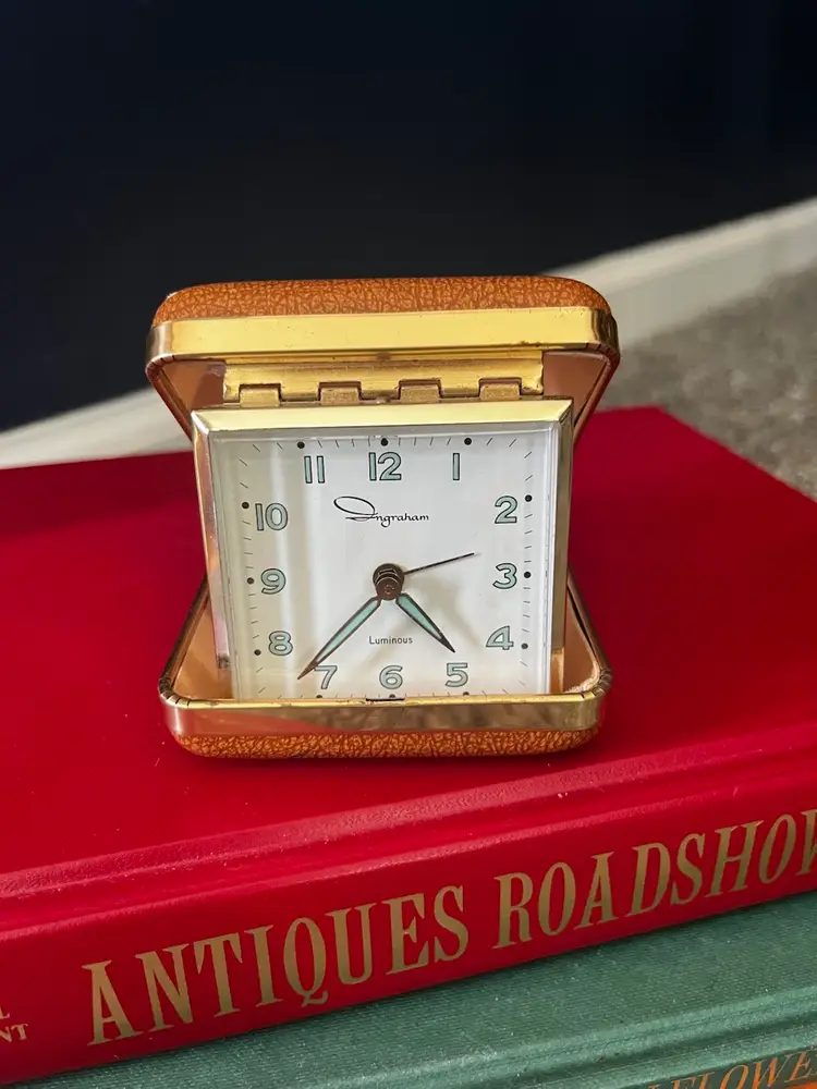 Vintage Ingraham Luminous Travel Alarm Clock