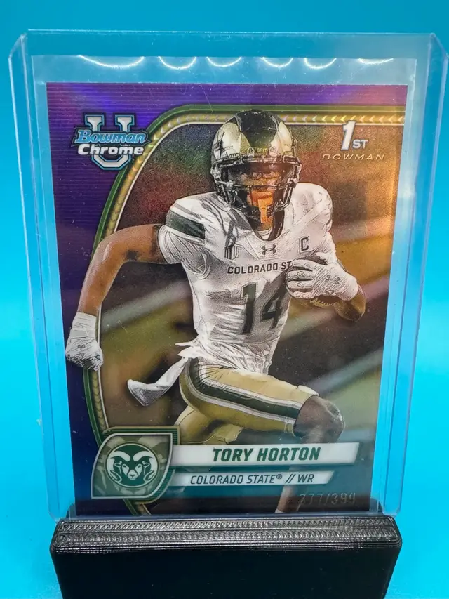 Tory Horton 1st Bowman Chrome U Purple Refractor /399 Seattle Seahawks