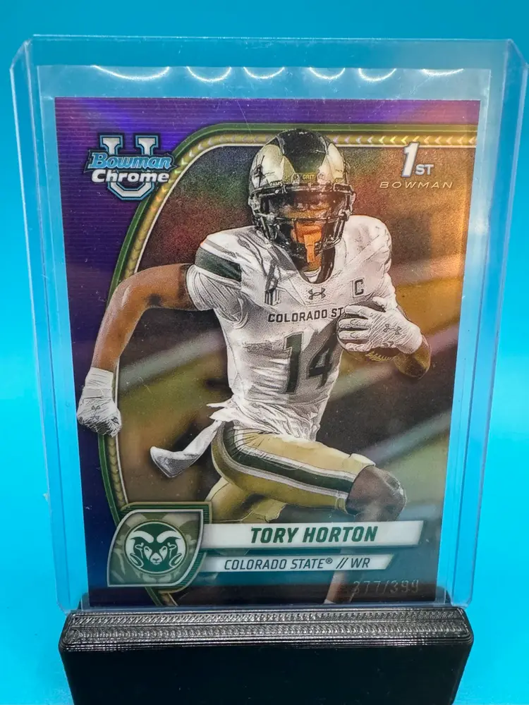 Tory Horton 1st Bowman Chrome U Purple Refractor /399 Seattle Seahawks