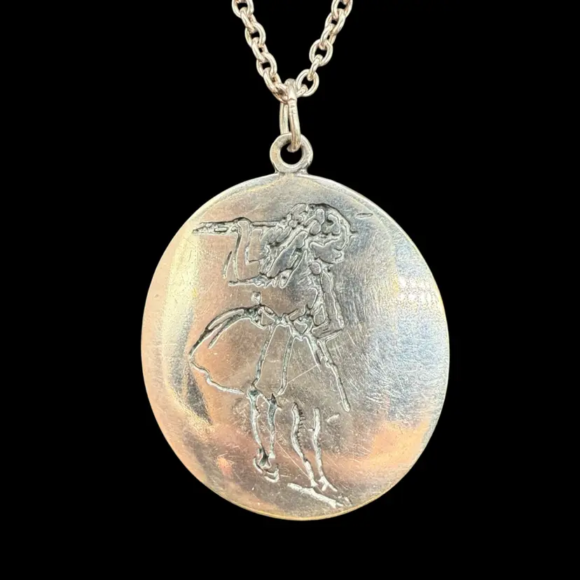 DVB New York Degas “Little Dancer Age Fourteen” 925 Sterling Silver Pendant Necklace 18” 7.6 Grams