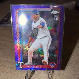 2025 Topps Chrome Logofractor Kumar Rocker RC Purple /250