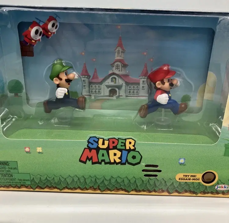Super Mario Diorama Luigi Nintendo Jakks Toy Collectible