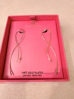 House Harlow 1960 Gold plated Earrings Statement Gift