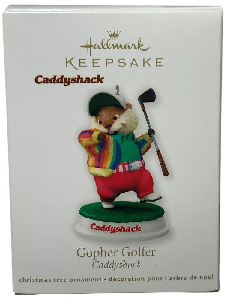 Hallmark Keepsake Christmas Ornament Caddyshack Gopher Golfer