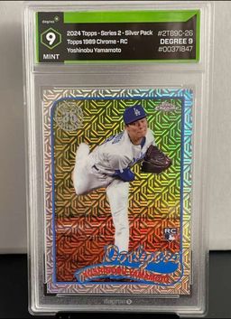2024 Topps Chrome Yoshinobu Yamamoto RC Degree 9