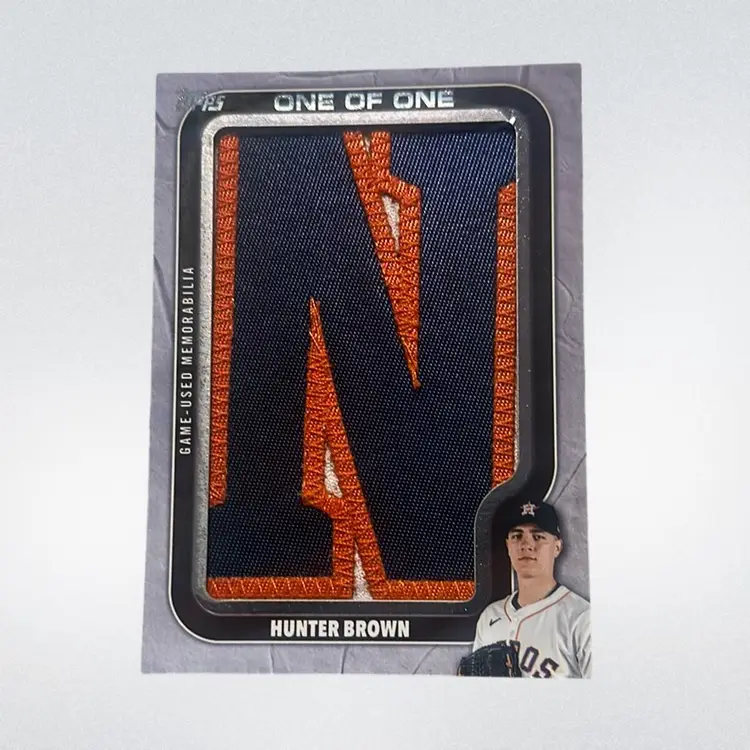 Hunter Brown 2025 Topps Update Series Own The Name Relic Card 1/1