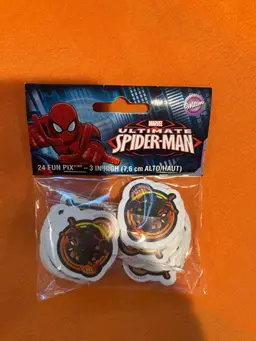 Marvel Ultimate Spider-Man Fun Pix for Cupcakes discontinued Wilton pack of 24