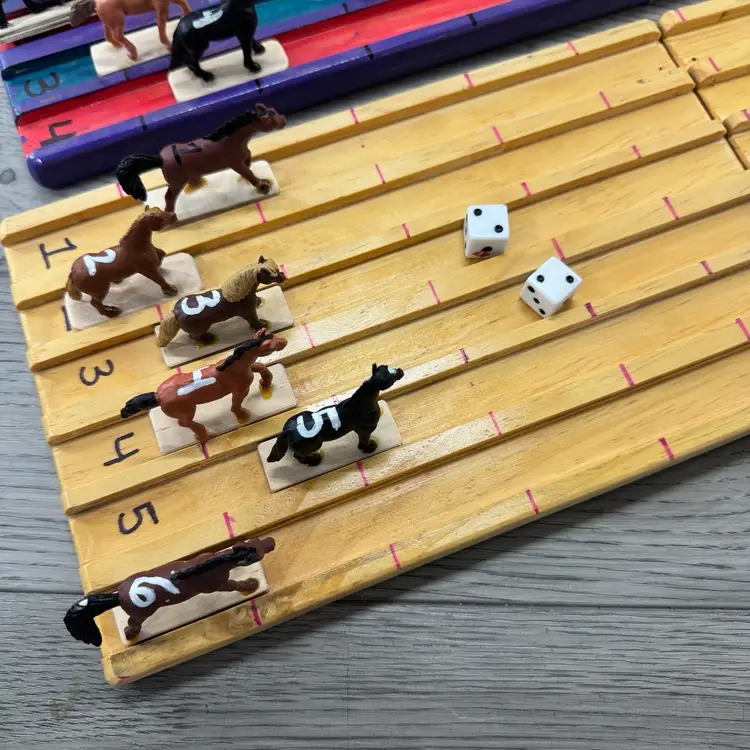 Hand Made Horse Race Track Games