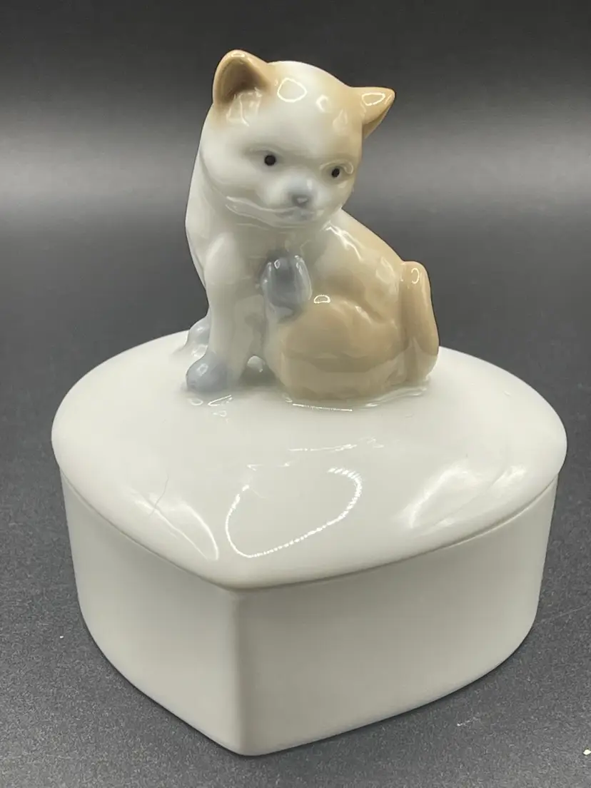 Vintage Otagiri Kitten Trinket Dish