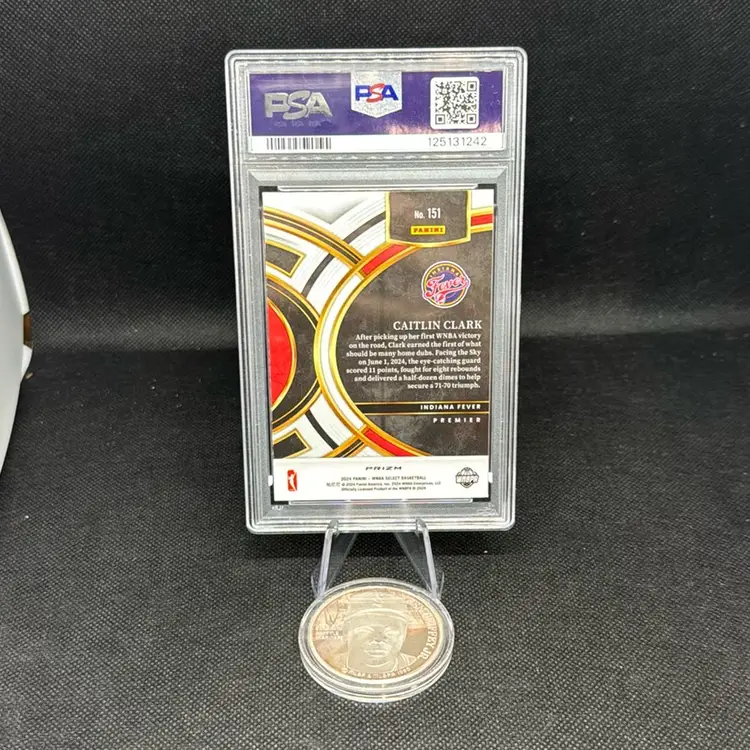 2024 Select WNBA Caitlin Clark Red Ice Prizm PSA 10 Indiana Fever