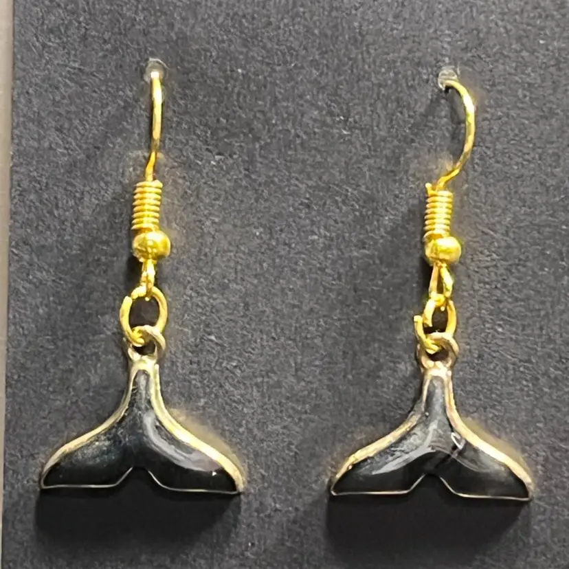 Whale Tail Earrings Made By Me