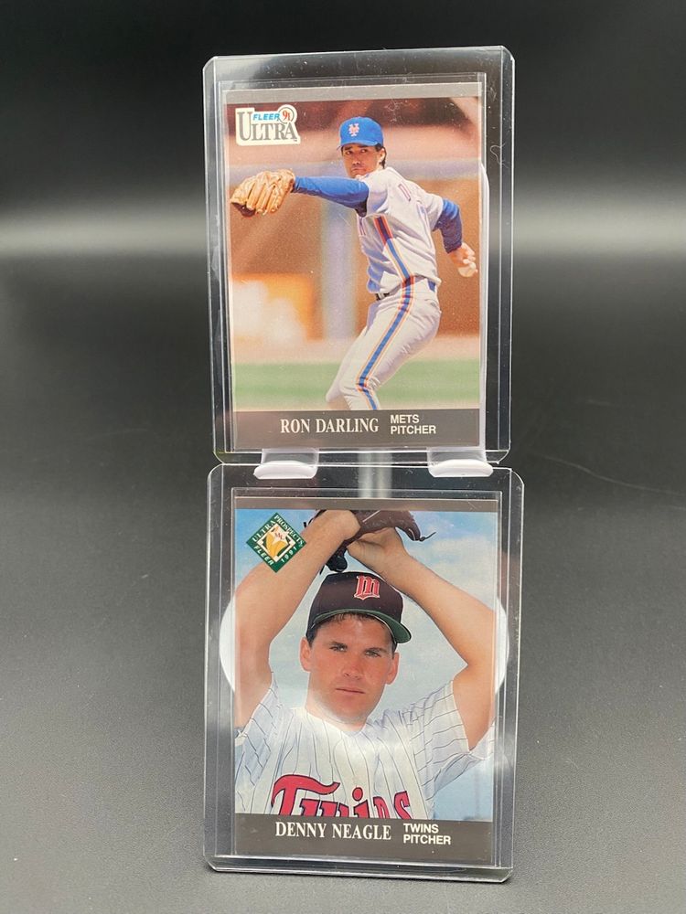 Fleer Ultra 1991 MLB Pair of Trading Cards - Ron Darling & Denny Neagle