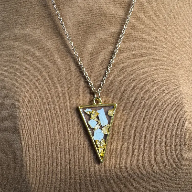 Armadillo osteoderm taxidermy necklace