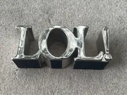 Stainless Steel "LOL!" Paperweight