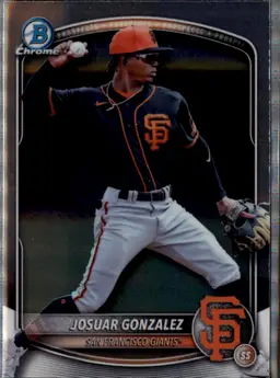 2025 Bowman Draft #BDC-182 Josuar Gonzalez Chrome - (138) - San Francisco Giants