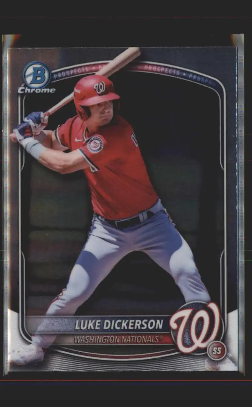 2025 Bowman Draft #BDC-61 Luke Dickerson Chrome - (137) - Washington Nationals