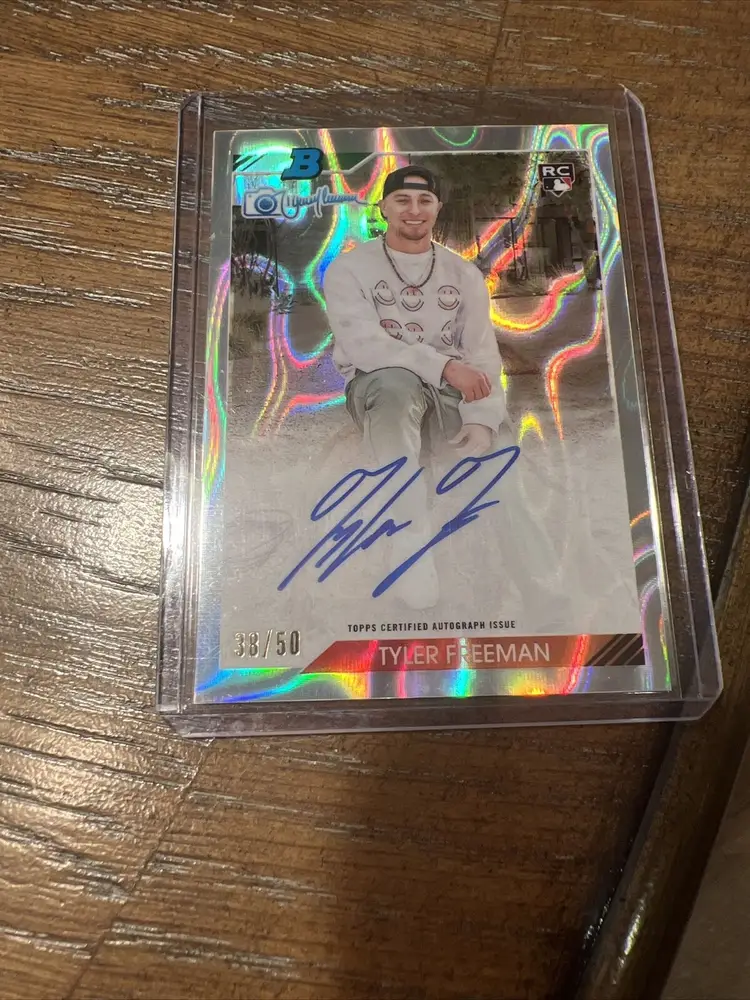 2023 Bowman's Best TYLER FREEMAN RC 1992 Bowman by Randy Jonhson lava auto 38/50