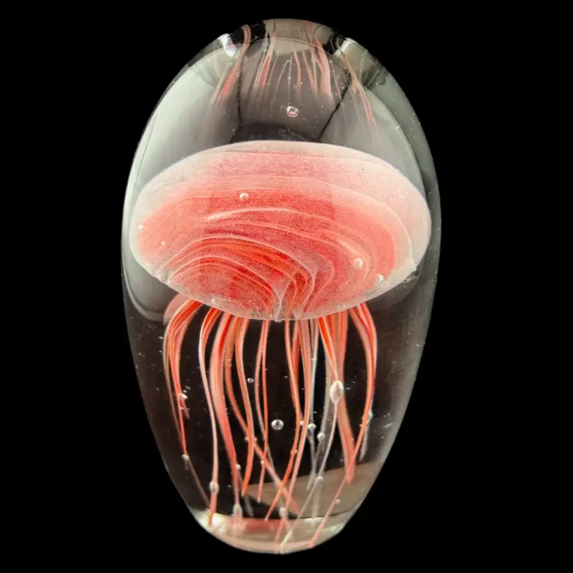 #00 Dynasty Gallery 6.75" Natural Glowing Jellyfish Paperweight
