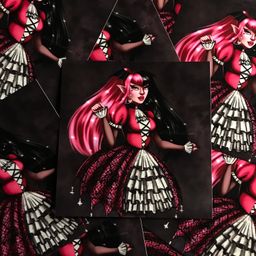 Draculaura 4x4 Art Print | Monster Cartoon Mini Art Print